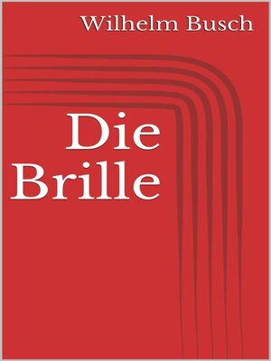 cover image of Die Brille